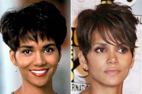 halle berry nose job|8 Most Successful Celebrity Nose Jobs